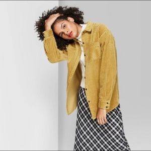 Wild fable corduroy button up
